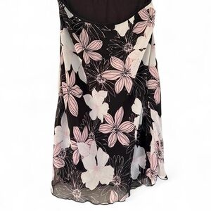 Floral Black and Pink Dress